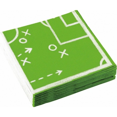 Amscan ubrousky fotbal 20ks 33x33cm