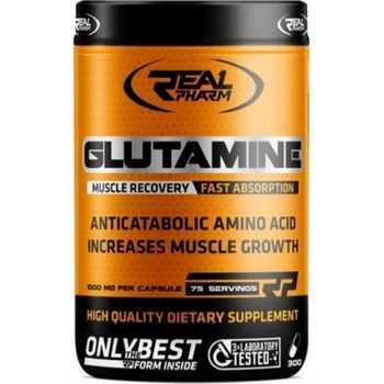 REAL PHARM Glutamine 900 mg, 300 Capsules
