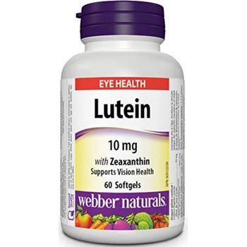 Webber Naturals Lutein, 10 mg, 60 софтгел капсули, Webber Naturals (3366 WN)