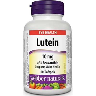 Webber Naturals Lutein, 10 mg, 60 софтгел капсули, Webber Naturals (3366 WN)
