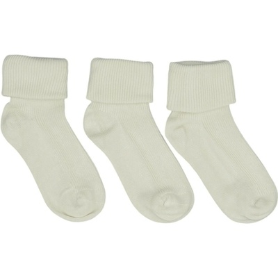 Onyu Dětské bezešvé bambusové ponožky 3 páry světle šedá White Onyx
