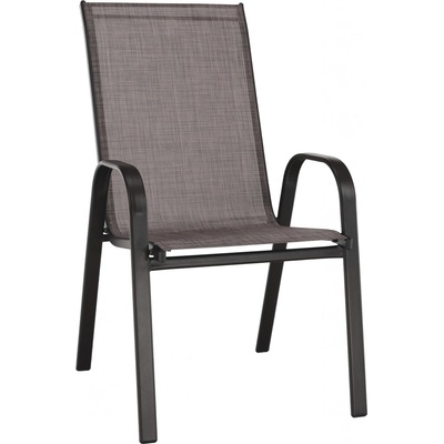 Kondela ALDERA Stohovatelná židle, hnědý melír/hnědá