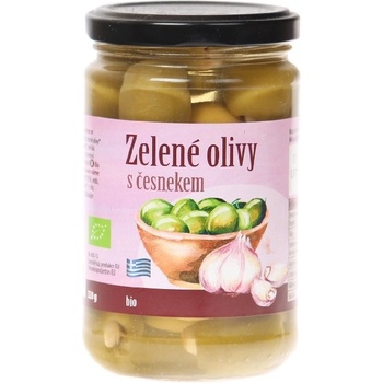 Bio Nebio Bio Olivy zelené plnené cesnakom 320 g