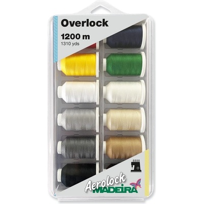 Sada overlockových nití Madeira Aerolock 125 12x1200 m