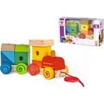 Simba Toys Eichhorn: Дървен влак за дърпане и сглобяване със звук - комплект 11 части (100003453) Проходилка