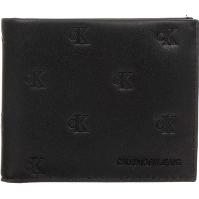 Calvin Klein pánská kožená peněženka s monogramy černá