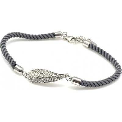 Jan Kos jewellery stříbrný náramek andělské křídlo 12114257
