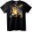 NOONEBRAND Тениска с череп и часовник Time Is Up - XL, Black
