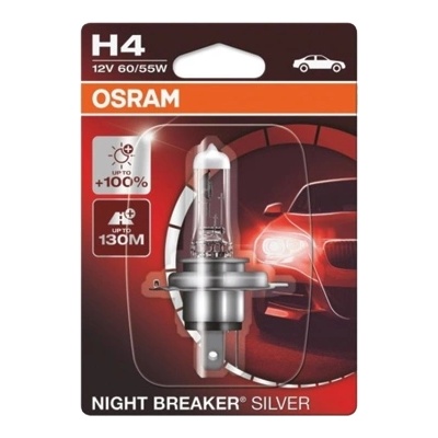 OSRAM КРУШКА АВТОМОБИЛНА ОСРАМ h4 nbs 55w 12v КЪСИ И ДЪЛГИ СВ. 100% УСИЛЕНА ЖЪЛТА (206100931)