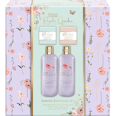Baylis & Harding Royale Garden pěna do koupele 250 ml + sprchový krém 250 ml + tuhé mýdlo 2 x 100 g