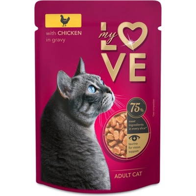 My Love for adult cats With chicken in delicate sauce 85 g