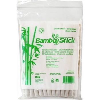Bamboo Stick Tyčinky vatové pro čištění uší psů 50ks