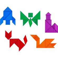 EDX Education průsvitný senzorický Tangram 35 ks