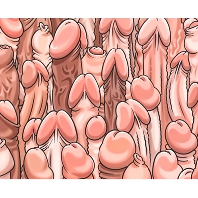 Подложка за мишка с пениси, забавно настроение - Mouse Pad Penises (D-244795)