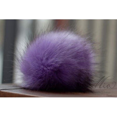Bambule 20cm Fialová s černými konečky