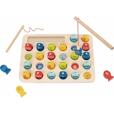 Tooky Toy Дървена игра Риби и Азбука th934