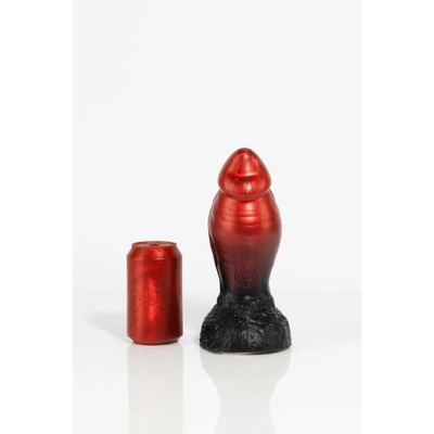 Twisted Beast Aamon Demon Blood Ombre Medium prémiové silikónové dildo 24,5 x 5,9–8,4 cm