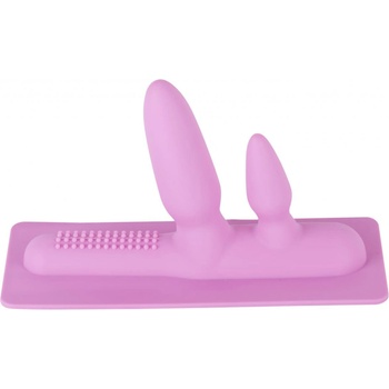 Image 1 of MotorBunny Double Penetration Attachment Pink