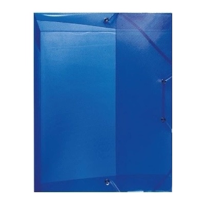 Herlitz Box na spisy s gumou A4, 4 cm, PP - transparent modrý