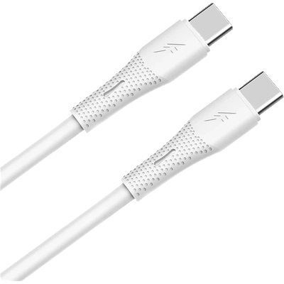 AVAX cb3307 60w usb-c бързо зарядно устройство, силиконов кабел, 1, 5 м, бял avax_cb3307 (avax_cb3307)