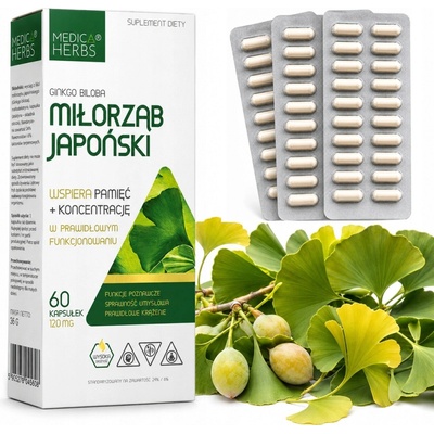 Medica Herbs Ginkgo Biloba 120 mg 60 kapsúl