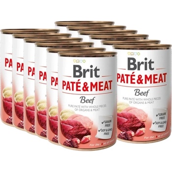 Brit Брит пате и месо говеждо 12x400г