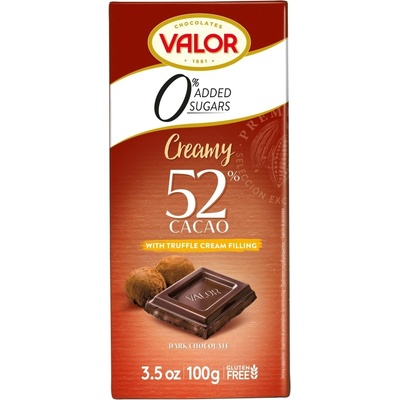 Valor Čokoláda s náplňou 35%, bez prídavku cukru, sa sladidlami 100 g