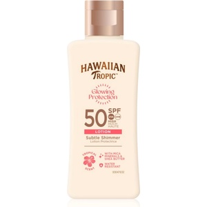 Hawaiian Tropic Glowing Protection Sunscreen Lotion мляко за загар SPF 50 75ml