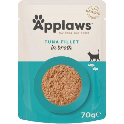 Applaws Tuna Fillet in Broth - Пауч риба тон в бульон за котки, 70 гр 8003