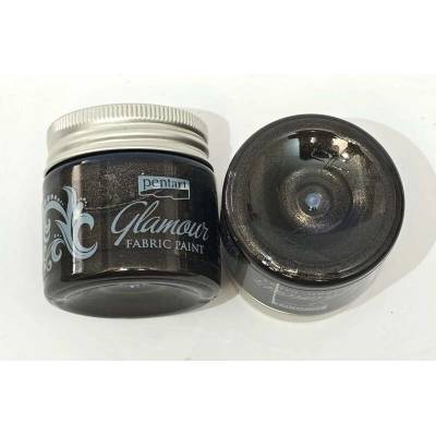 Glamour kůže a textilní barva 50 ml starostříbro