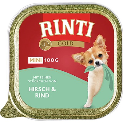 Rinti Gold Mini Adult Dog jelen a hovězí 48 x 100 g