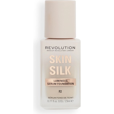 Makeup Revolution Skin Silk Serum Foundation ľahký make-up s rozjasňujúcim účinkom F2 23 ml
