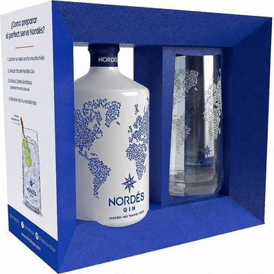 Osborne Nordés Atlantic Galician Gin 40% 0,7 l (designová sklenička)