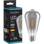 Mexen Vintis LED E27 филамент крушка, ST64, 4W, Топла - 2700K, 300 lm, опушена - L152-E27-0427-70 (L152-E27-0427-70)
