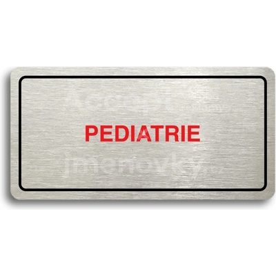 ACCEPT Piktogram PEDIATRIE - stříbrná tabulka - barevný tisk