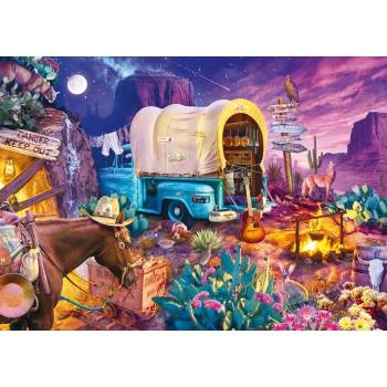 Schmidt Spiele - Puzzle Haynie: Wild West Campout - 1 000 piese