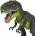 Kik Dinosaur T-REX електронни разходки ревящи зелени (KX9990_1)
