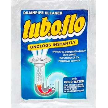 Tuboflo прах за отпушване на канали с студена вода, 60гр