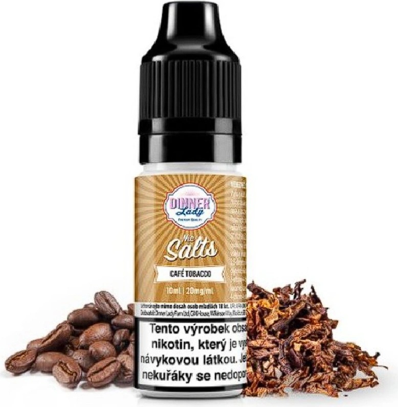 dinner lady cafe tobacco Dinner Lady Nic. Salts Café Tobacco 10 ml 20 mg od 169 Kč