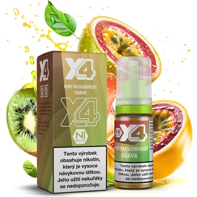 X4 Bar Juice Kiwi Passionfruit Guava 10 ml 10 mg