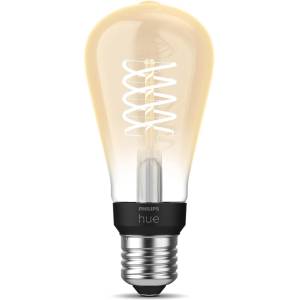 Philips White Filament E27 Small Edison lamp, 7.2W, dimmable, warm white light, controllable via app, compatible with Amazon Alexa (Echo, Echo Dot), pack of 1 - 929003051701 - boombuy
