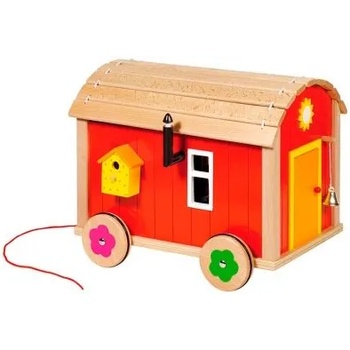 Goki - Строителен фургон за кукли с аксесоари (51814)