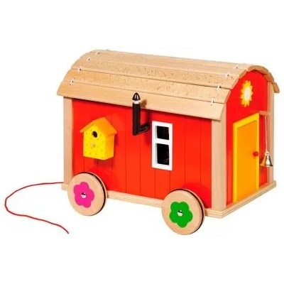 Goki - Строителен фургон за кукли с аксесоари (51814)