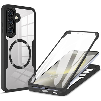 Techsuit Калъф за Samsung Galaxy S24 Plus + Протектор - ColorVerse 360 MagSafe MagSafe Series - Черен