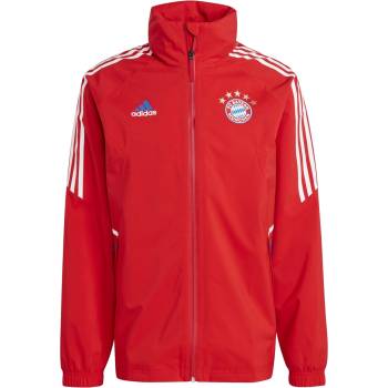 adidas Men's FCB Licensed Rain Anorak - Red