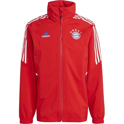 adidas Men's FCB Licensed Rain Anorak - Red