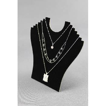 Elementrix dekolt na šperky černý samet, DKP2 skládací