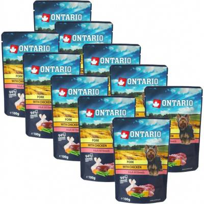 Ontario Adult Pork with Chicken in Broth 10 x 100 g