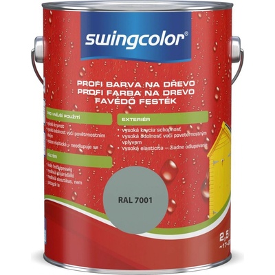 Swingcolor Profi Farebný email 2,5 l striebornošedá