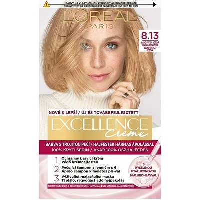 L'Oréal Paris Excellence 8 .13 Blond svetlá béžová 72 ml + 48 ml + 12 ml + 60 ml